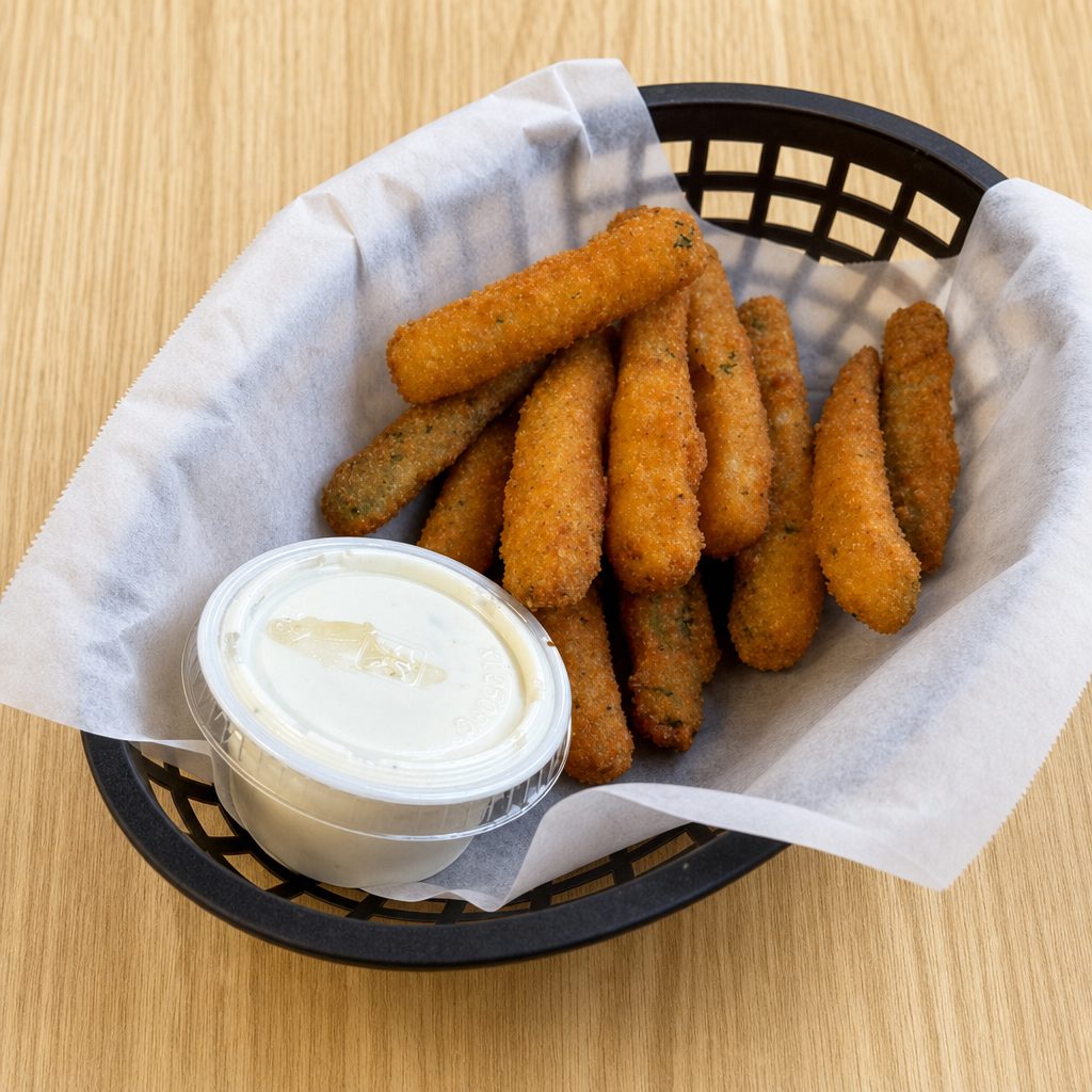 Breaded Zucchini.
